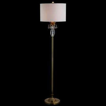 Adalyn 61" Crystal / Metal LED Floor Lamp - JONATHAN Y